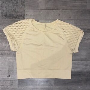 Yellow Compression Workout Top
